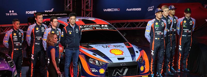 Debut of the new hybrid-powered Hyundai Rally1 cars at the FIA WRC kick-off in Monte-Carlo